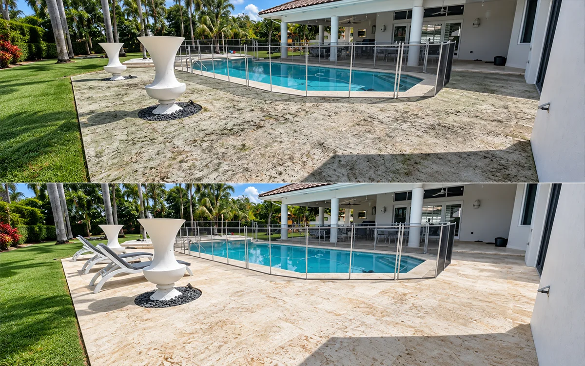 A1 Pro Patio & pool deck cleaning service imagery
