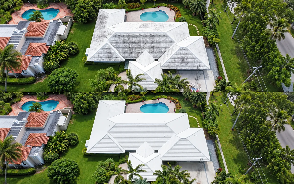A1 Pro Roof cleaning service imagery