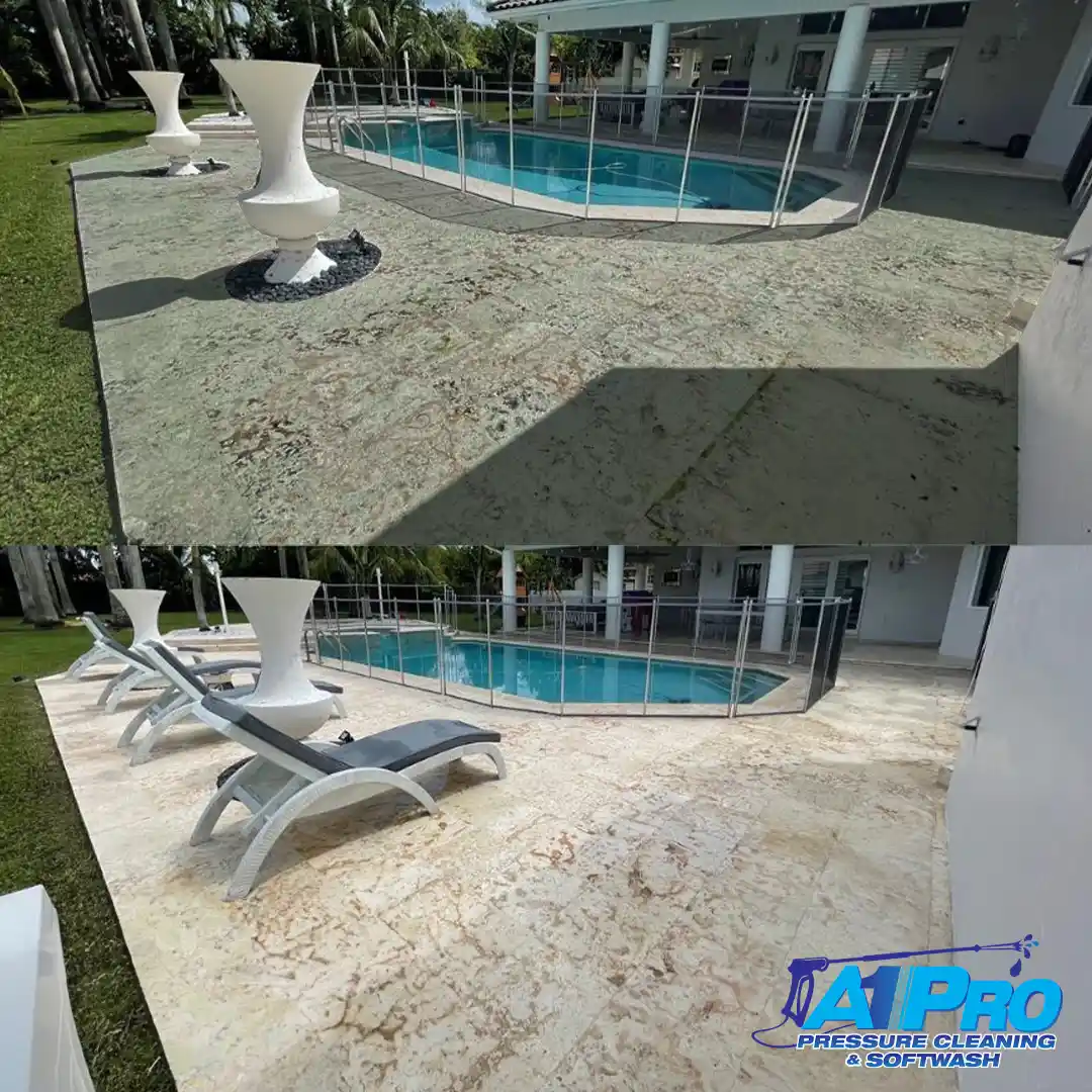 A1 Pro Patio u0026 Pool Deck Cleaning service imagery